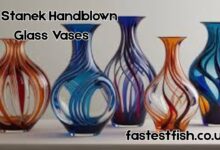 M. Stanek Handblown Glass Vases