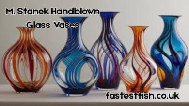 M. Stanek Handblown Glass Vases