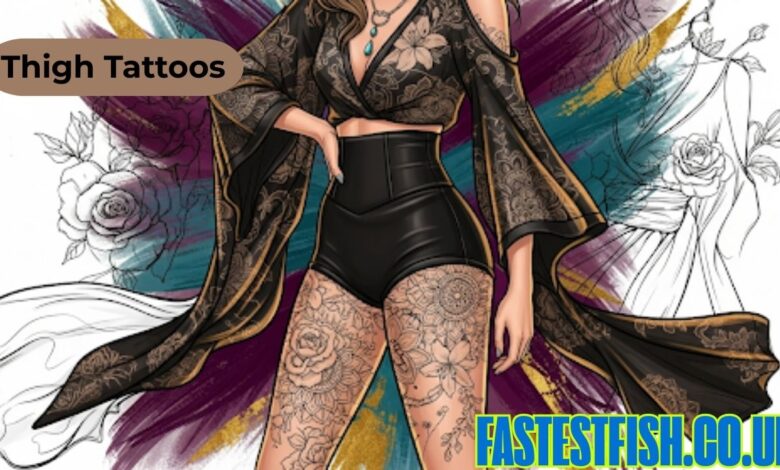 thigh tattoos